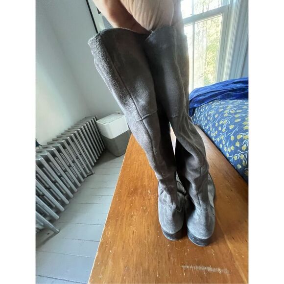 Born light brown suede high boots with zipper 10 - Picture 3 of 4